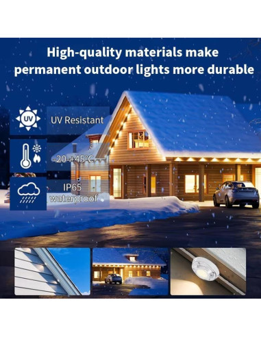 Luces LED exteriores RGB Busutu 15.24m 30 lámparas IP67