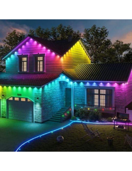 Luces LED exteriores RGB Busutu 15.24m 30 lámparas IP67