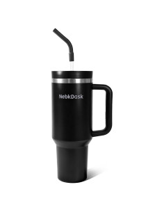 Taza de viaje 1.13L NebkDask acero inoxidable negra