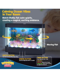 Acuario Virtual de Peces Artificiales Nurily con Temporizador 2H/6H 2