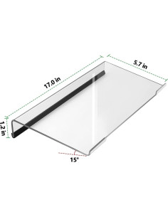 Soporte de Teclado Ergonómico Acrílico Egchi 43.2x14.5cm 2