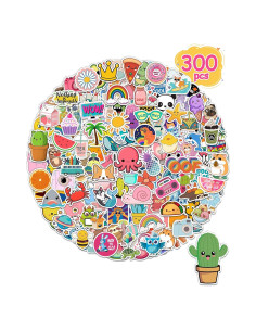 300 Pegatinas de Vinilo Impermeables Greingways para Niños