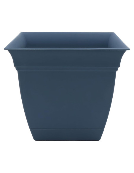 Maceta Cuadrada 20.32 cm Azul Pizarra The HC Companies