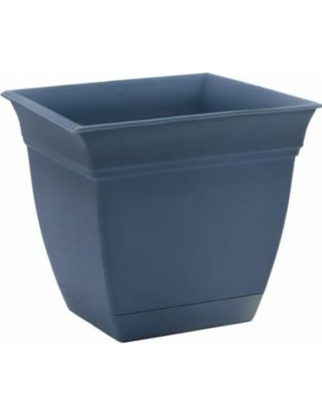 Maceta Cuadrada 20.32 cm Azul Pizarra The HC Companies