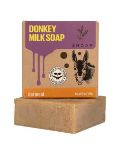 Jabón Natural de Leche de Burra SNOAP con Avena y Miel 141.75 g