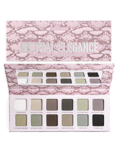 Paleta de Sombras de Ojos Mate La Catrina, 12 Colores Fríos