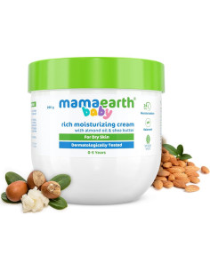 Crema Hidratante Mamaearth para Bebés 200g con Almendra y Karité 2