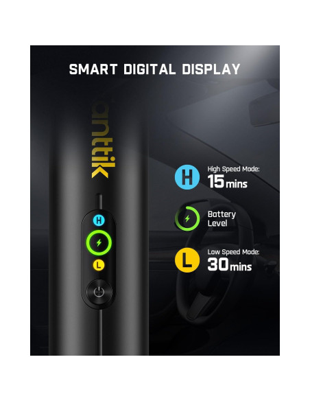 Aspiradora de Coche Inalámbrica Fanttik Slim V10 Apex 4 en 1