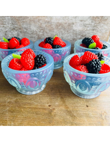 Jarrón de Jabón Hecho a Mano Frambuesa y Mora 200g