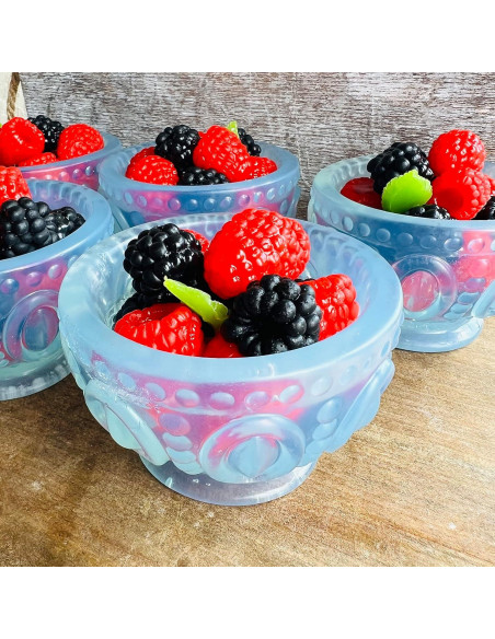 Jarrón de Jabón Hecho a Mano Frambuesa y Mora 200g