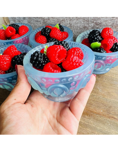 Jarrón de Jabón Hecho a Mano Frambuesa y Mora 200g