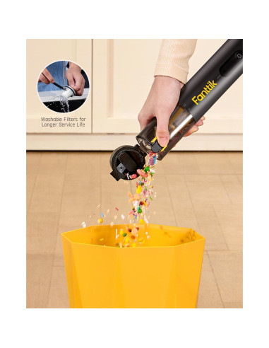 Aspiradora de Coche Inalámbrica Fanttik Slim V10 Apex 4 en 1