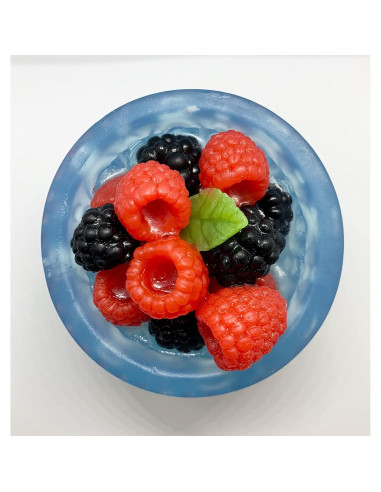 Jarrón de Jabón Hecho a Mano Frambuesa y Mora 200g