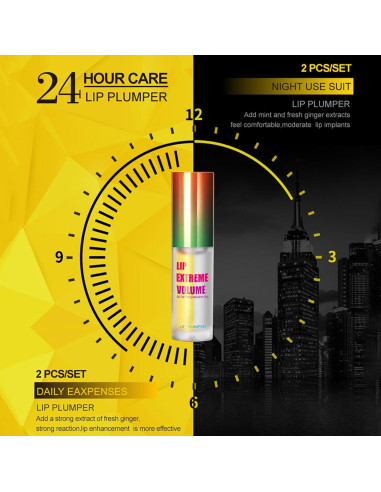 Juego de Aumento de Labios Rosarden - Voluminizador Hidratante