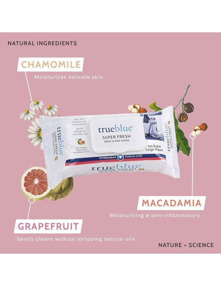 Toallitas Corporales y para Patas TrueBlue - 100 Unidades