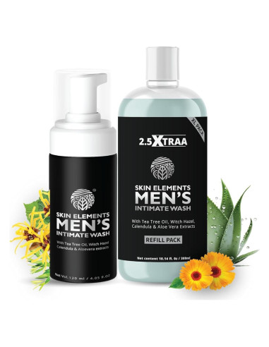 Skin Elements Lavado Íntimo Hombre Jumbo 420 ml con Recarga