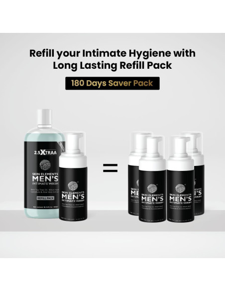 Skin Elements Lavado Íntimo Hombre Jumbo 420 ml con Recarga