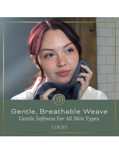 Juego de Toallas de Mano Loran 6 Piezas Gris Carbón 33x33cm 2