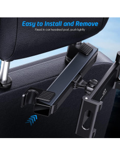 Soporte para Tableta WixGear para Auto, Respaldo Ajustable 4.7-12.9" 2