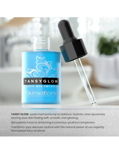 Aceite Facial Skinsations Brillo de Tansy 127g - Hidratante Antienvejecimiento