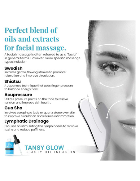 Aceite Facial Skinsations Brillo de Tansy 127g - Hidratante Antienvejecimiento