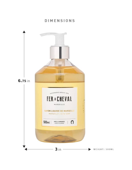 Jabón Líquido Orgánico Fer  Cheval Almendra y Miel 500 ml