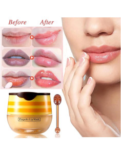 Mascarilla Labial Hidratante Qawnfy - 4 Piezas Fresa y Miel 2