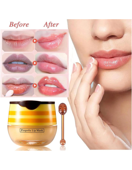 Mascarilla Labial Hidratante Qawnfy - 4 Piezas Fresa y Miel