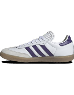 Zapatos de fútbol adidas Samba Messi Hombre IH8161 Blanco/Púrpura Talla 10 2