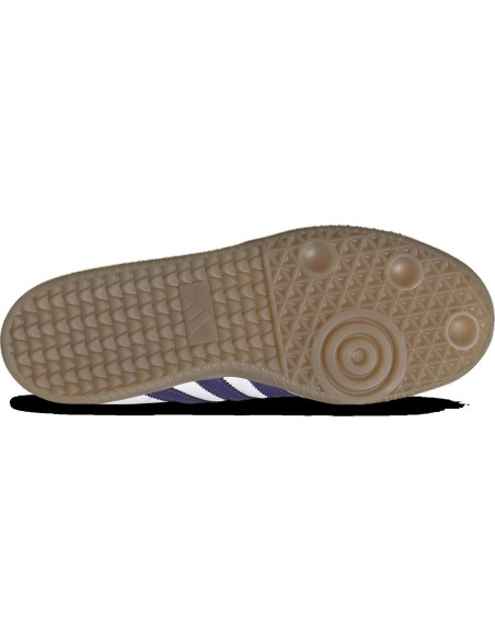 Zapatos de fútbol adidas Samba Messi Hombre IH8161 Blanco/Púrpura Talla 10