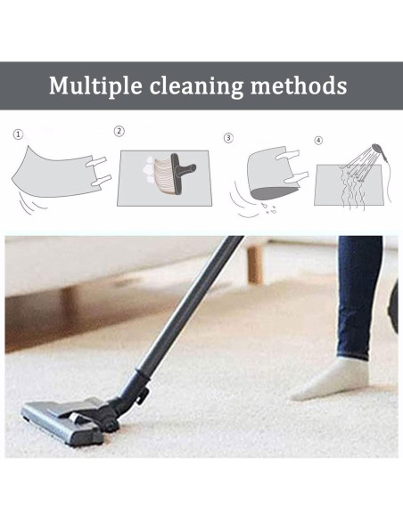 Alfombra de área KEBEXXY 2.6x4m antideslizante fútbol niños