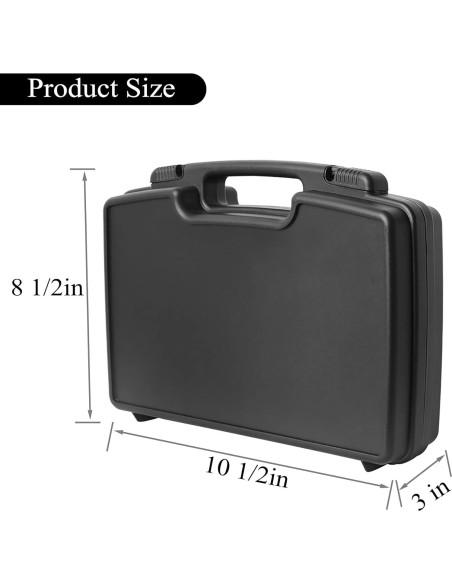 Funda Dura AOOCY con Espuma Personalizable 26.67x21.59cm Negra