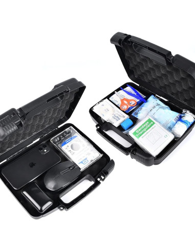 Funda Dura AOOCY con Espuma Personalizable 26.67x21.59cm Negra