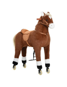 Caballo de Paseo Qaba para Niños 5-16 Años con Ruedas