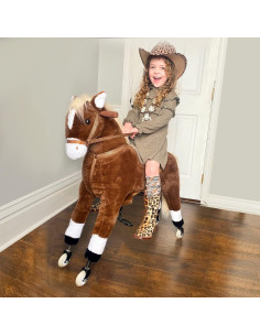 Caballo de Paseo Qaba para Niños 5-16 Años con Ruedas 2