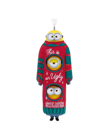 Adorno navideño Hallmark Minions Bob Kevin Stuart 3.3x9.0 cm