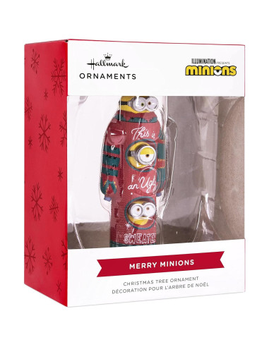 Adorno navideño Hallmark Minions Bob Kevin Stuart 3.3x9.0 cm
