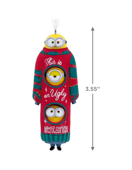Adorno navideño Hallmark Minions Bob Kevin Stuart 3.3x9.0 cm