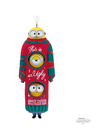 Adorno navideño Hallmark Minions Bob Kevin Stuart 3.3x9.0 cm