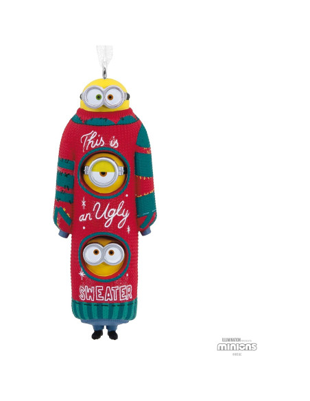 Adorno navideño Hallmark Minions Bob Kevin Stuart 3.3x9.0 cm