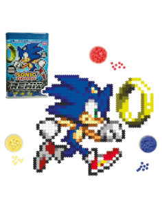 Kit de Manualidades Jixelz Remix TOMY Sonic y Anillo 700 Piezas