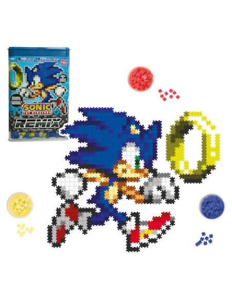 Kit de Manualidades Jixelz Remix TOMY Sonic y Anillo 700 Piezas