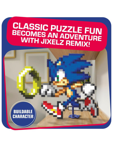 Kit de Manualidades Jixelz Remix TOMY Sonic y Anillo 700 Piezas
