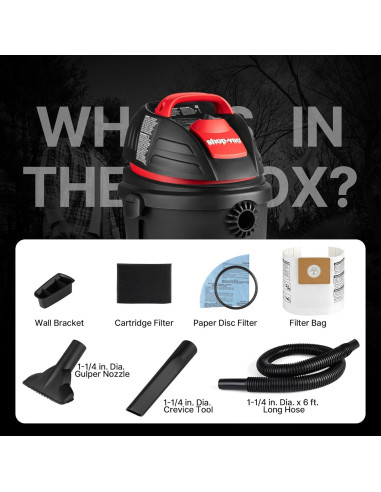 Aspiradora Húmeda/Seca Shop-Vac 9303511 9.46L 2.5HP Portátil