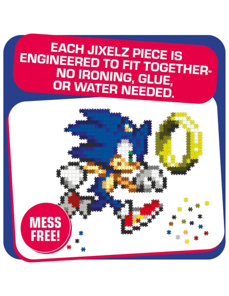 Kit de Manualidades Jixelz Remix TOMY Sonic y Anillo 700 Piezas