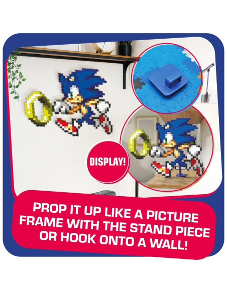 Kit de Manualidades Jixelz Remix TOMY Sonic y Anillo 700 Piezas
