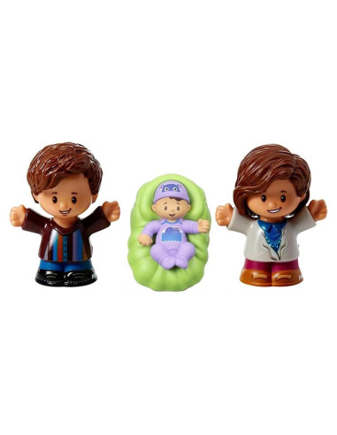 Figuras de Repuesto Fisher-Price Little People FTL14 - Papá, Mamá y Bebé