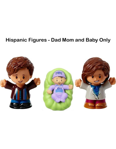 Figuras de Repuesto Fisher-Price Little People FTL14 - Papá, Mamá y Bebé