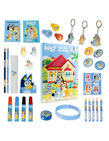 Calendario de Adviento Bluey 2025 con 24 Sorpresas y Juguetes