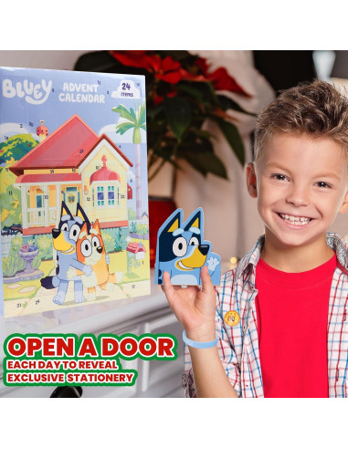 Calendario de Adviento Bluey 2025 con 24 Sorpresas y Juguetes